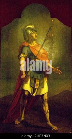 Roman soldier from a Calvary group. Stock Photo