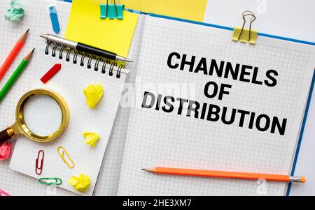 business still life. distribution channel. Stock Photo