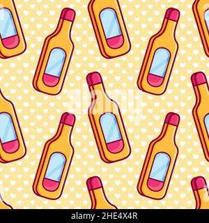 digital thermometer seamless pattern vector illustration Stock Vector