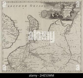 Russian Empire 1745 (Map VI HQ Stock Photo - Alamy