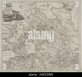 Russian Empire 1745 (Map II HQ Stock Photo - Alamy