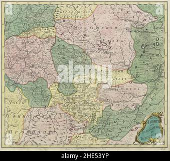 Russian Empire 1745 (Map XII Stock Photo - Alamy