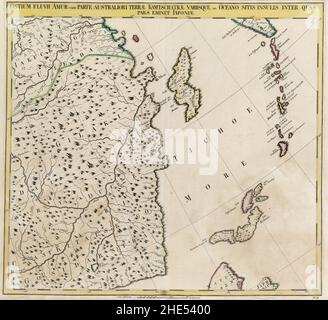 Map of the Russian Empire in 1745 Stock Photo - Alamy