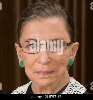 Ruth Bader Ginsburg official SCOTUS portrait (headshot). Stock Photo