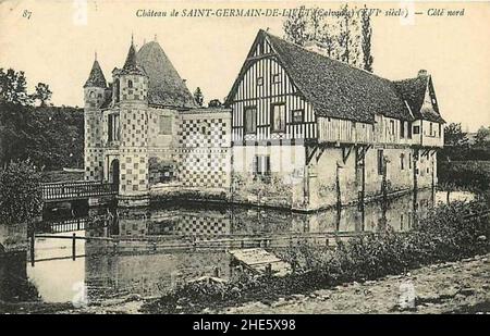 Saint germain de livet chateau. Stock Photo