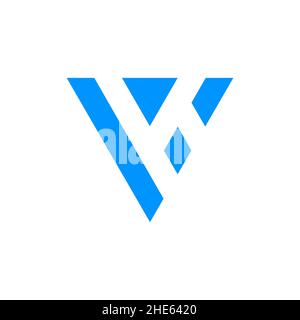 abstract letter K triangle logo design vector. Stock Vector