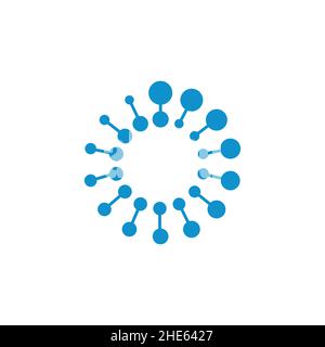 halftone hydrogen technology design vector illustration. Stock Vector