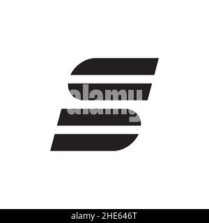 abstract letter S logo design vector. Stock Vector