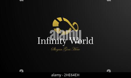 Infinity Logo Design Concept Vector. Elegant Logo Design Concept for Infinity Logo Template Stock Vector