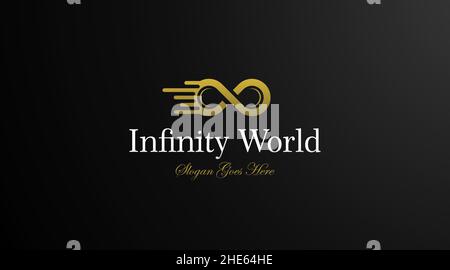 Infinity Logo Design Concept Vector. Elegant Logo Design Concept for Infinity Logo Template Stock Vector