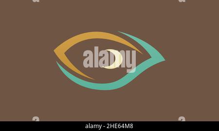 An Eye Logo Design Concept Vector. Focus Eye Vision Design Logo Template Stock Vector
