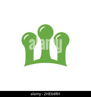 element trichome cannabis logo design vector. Stock Vector