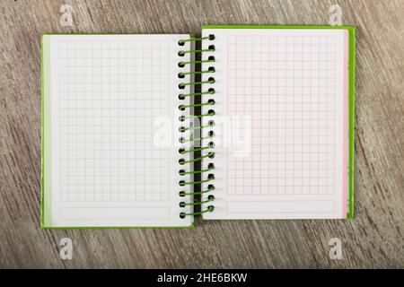open notebook Stock Photo