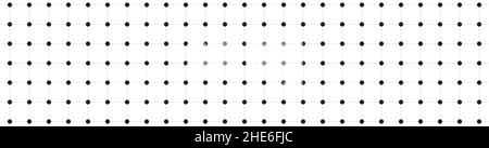 Wireframe grid dots, seamless pattern, Hud design element. Vector illustration. Stock Vector