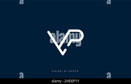 Alphabet letter icon logo VP Stock Vector