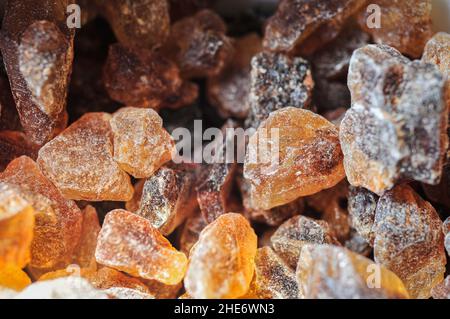 Closeup shot of beautiful amber rocks Stock Photo