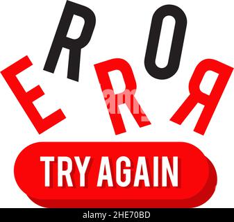 Error 404 not found symbol vector logo design Stock Vector