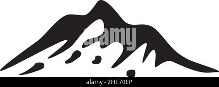 Apparel logo design with vector mountain icon Stock Vector