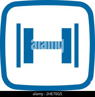 H letter initial app vector logo design Stock Vector