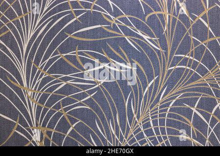 fabric vintage wallpaper background texture with repeat pattern Stock Photo