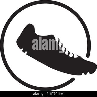 Man shoes factory company vector logo design Stock Vector
