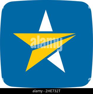 travel agency app logo with initial A letter vector logo design Stock Vector