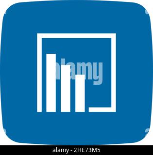 Business chart app vector logo design Stock Vector