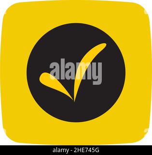 Online vote application vector logo design Stock Vector