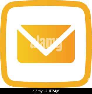 Message sender app icon vector logo design Stock Vector
