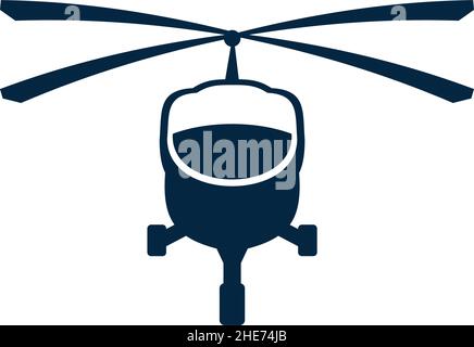 Helicopter flight school academy vector logo design Stock Vector