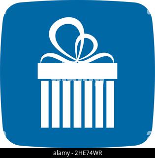 Box gift online app tech vector logo design Stock Vector