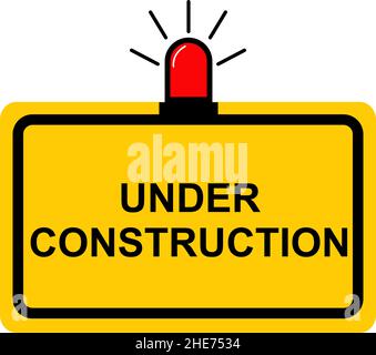 Under construction vector label illustration design Stock Vector