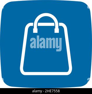 Online shopping app application vector logo design Stock Vector