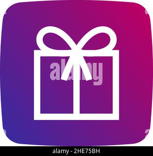 Box gift online app tech vector logo design Stock Vector