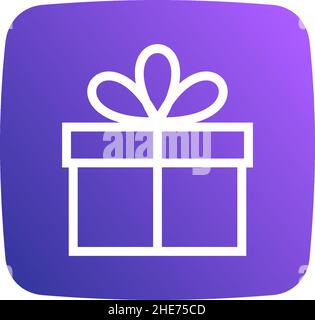 Box gift online app tech vector logo design Stock Vector