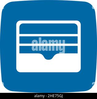Virtual wallet money saving app  vector logo design Stock Vector