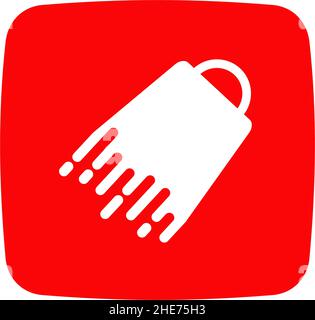 Online shopping app application vector logo design Stock Vector