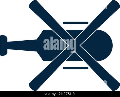 Helicopter flight school academy vector logo design Stock Vector