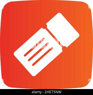 Onlineticket app application vector logo design Stock Vector