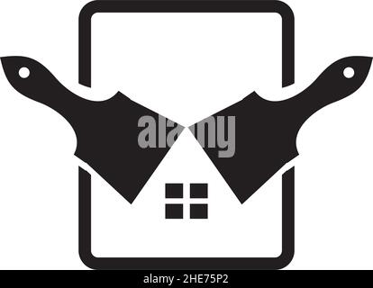 Home repair service vector logo design Stock Vector