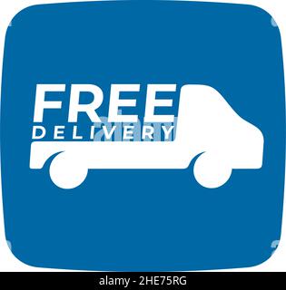 Online car delivery app vector logo design Stock Vector