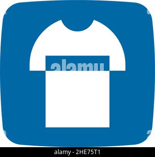 Online clothes laundry app application vector logo design Stock Vector