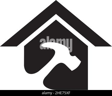 Home repair service vector logo design Stock Vector