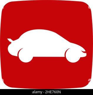 Online car dealer showroom app vector logo design Stock Vector