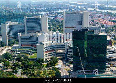 Vienna, Austria, July 25, 2021. The United Nations Office at Vienna is one of the four headquarters of the United Nations, located in the Vienna Inter Stock Photo