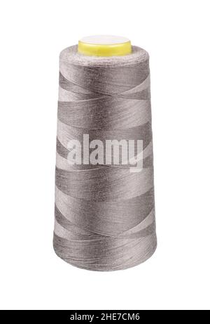 Sewing thread spool of colors isolated on white. Stock Photo