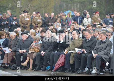 Bergen-Belsen, 70. Jahrestag der Befreiung des Konzentrationslagers Bergen-Belsen Stock Photo