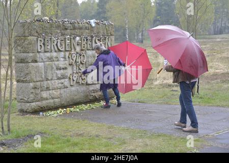 Bergen-Belsen, 70. Jahrestag der Befreiung des Konzentrationslagers Bergen-Belsen Stock Photo