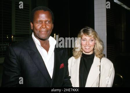 Sidney Poitier and wife Joanna Circa 1980's Credit: Ralph Dominguez ...