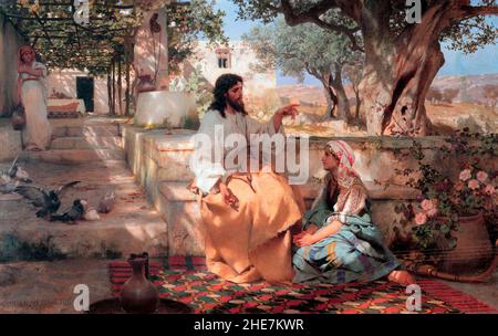 Christ in the House of Martha and Mary - Henryk Siemiradzki, 1886